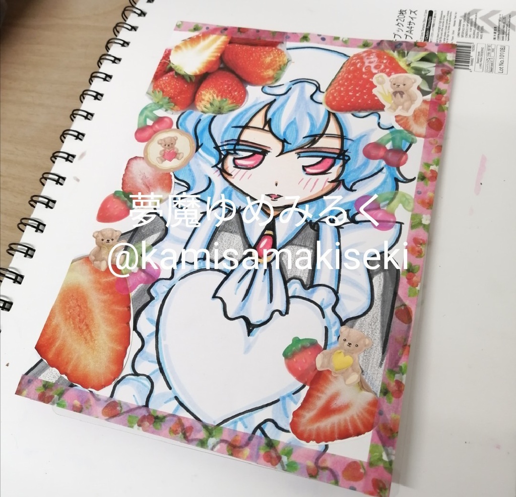 レミリア・スカーレット レミリア メイド 東方Project 手描きイラスト