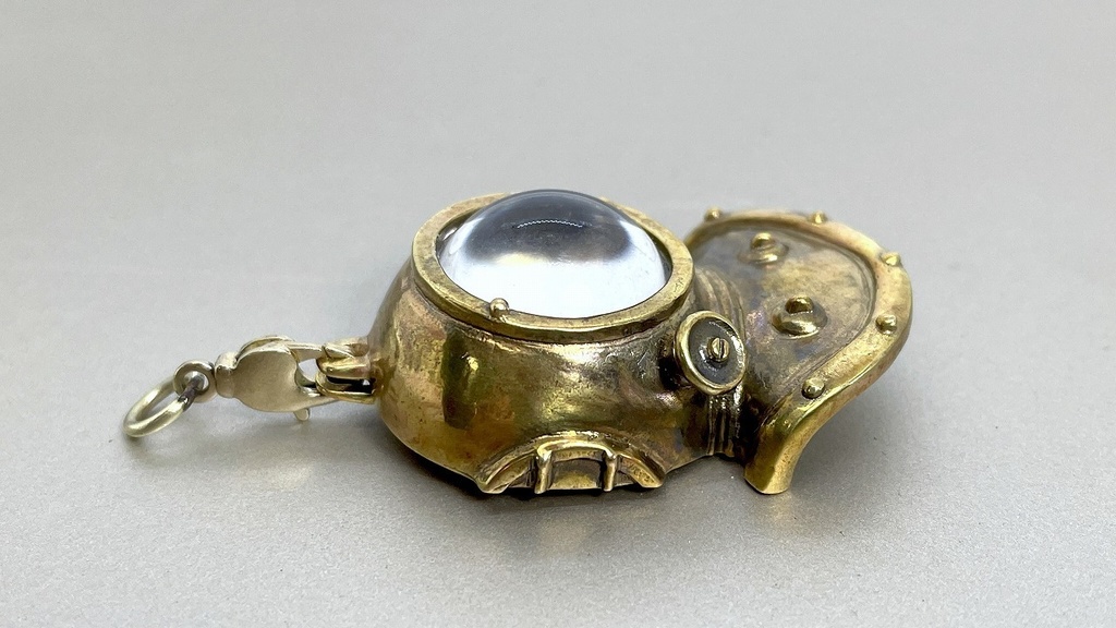 【Abyss Diver】潜水服型ルースケースペンダントトップ(真鍮ver)