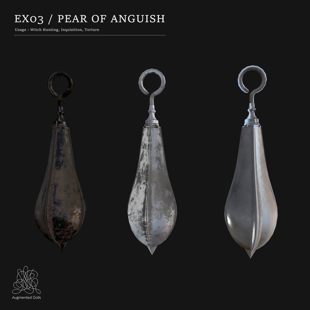 3Dモデル 『苦悩の梨  /  Pear of anguish』