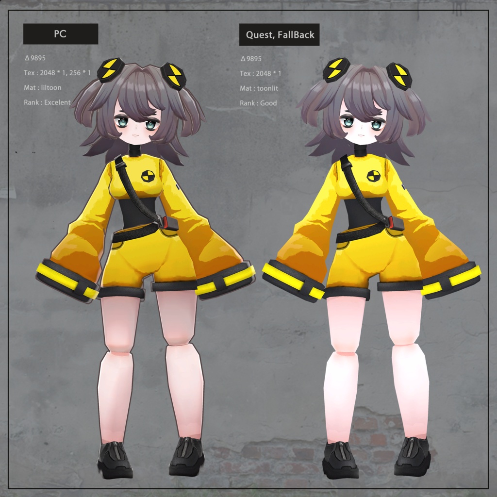 3Dアバター『ダミコ / DAMIKO』(Quest Fallback対応)