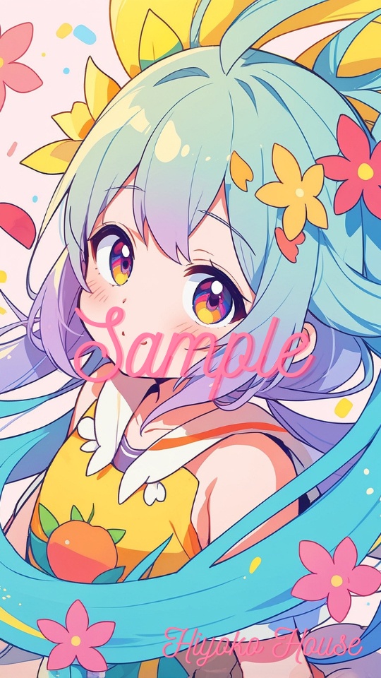 高画質スマホ壁紙 ｜可愛い女の子イラスト・girl (30)