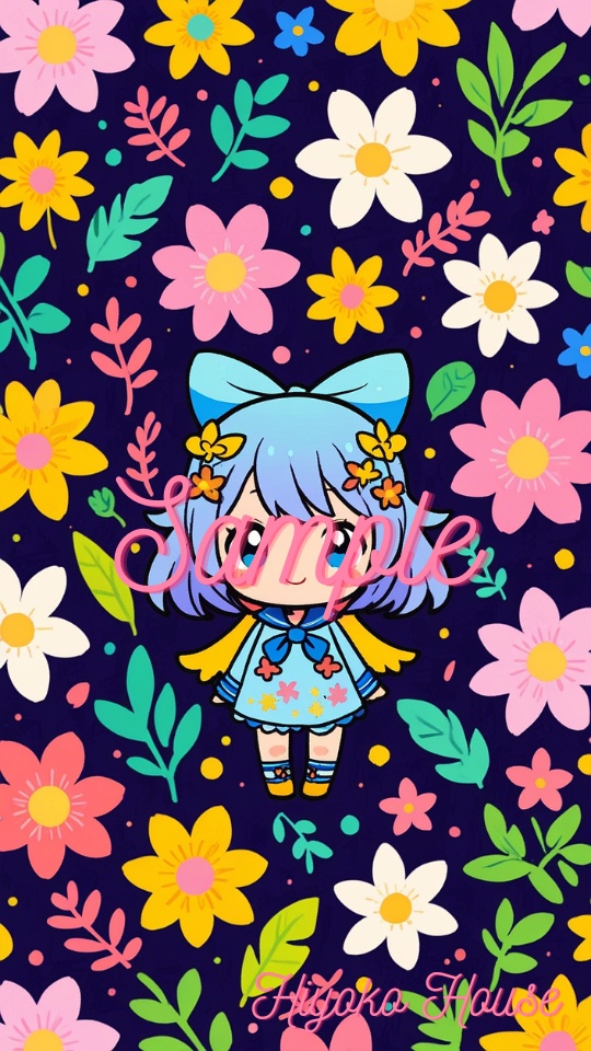 高画質スマホ壁紙 ｜可愛い女の子イラスト・girl (39)