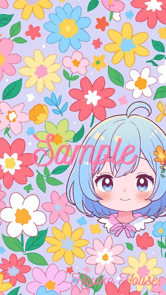 高画質スマホ壁紙 ｜可愛い女の子イラスト・girl (47)