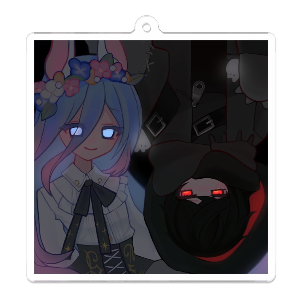 ［朝霧つゆ］アクリルキーホルダーC (w/夕霧雹)