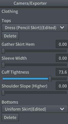 Vroid Flame Purple Goth Outfit
