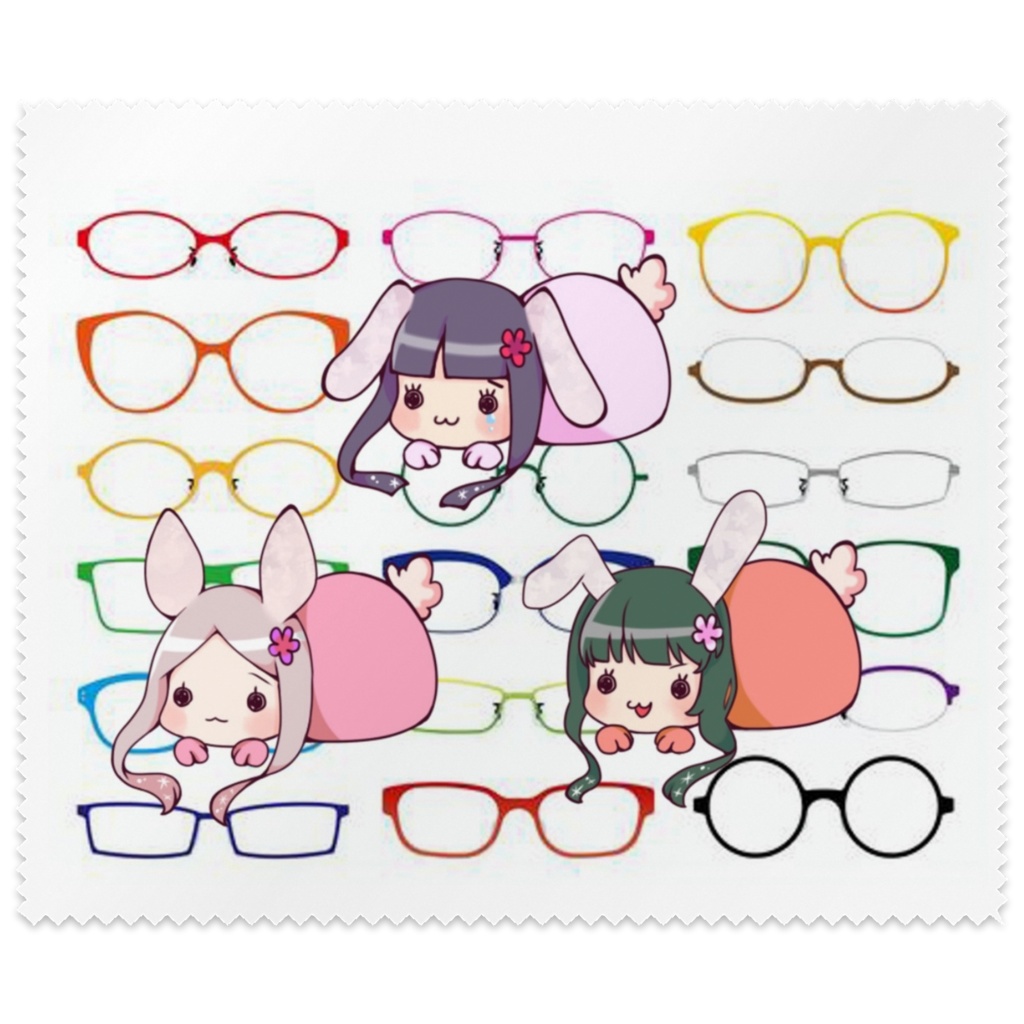 【メガネ拭き】三姉妹と一緒