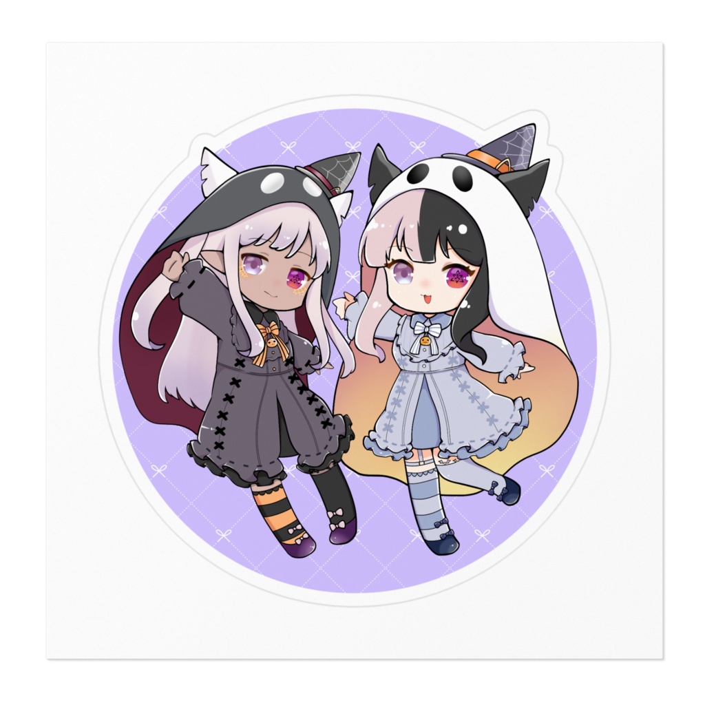 【ステッカー】くろ♥なつ(ハロウィン)