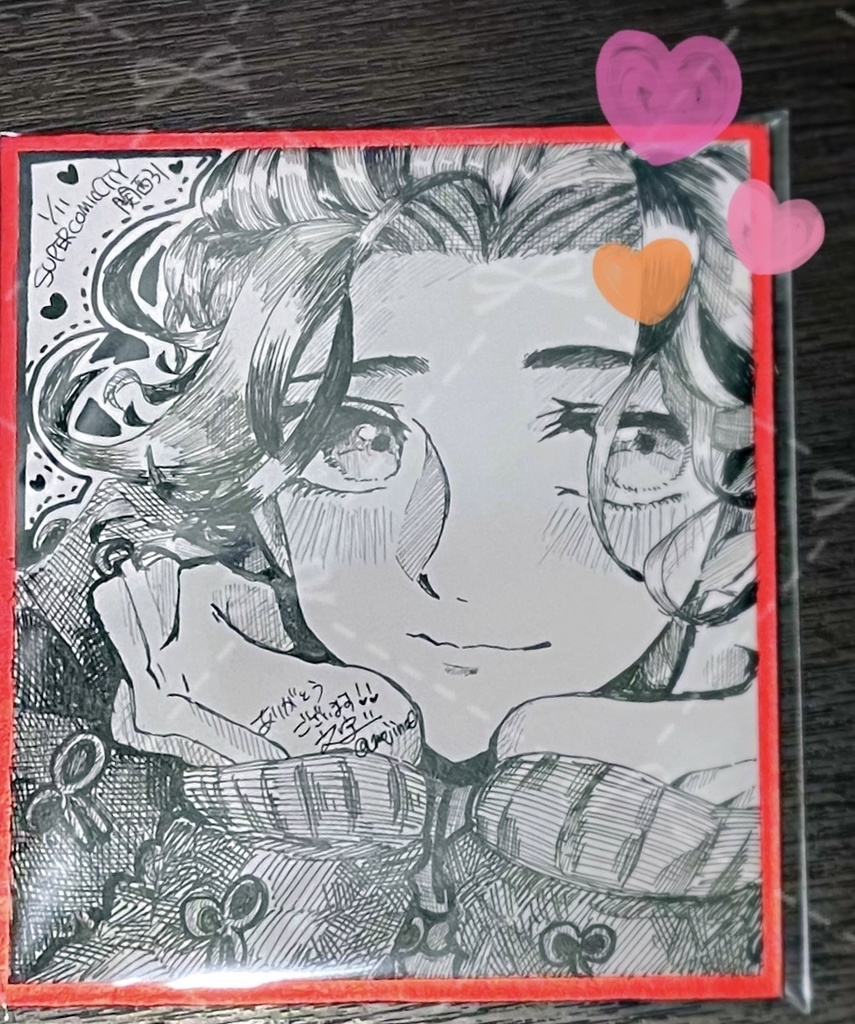 ダンテさんの色紙