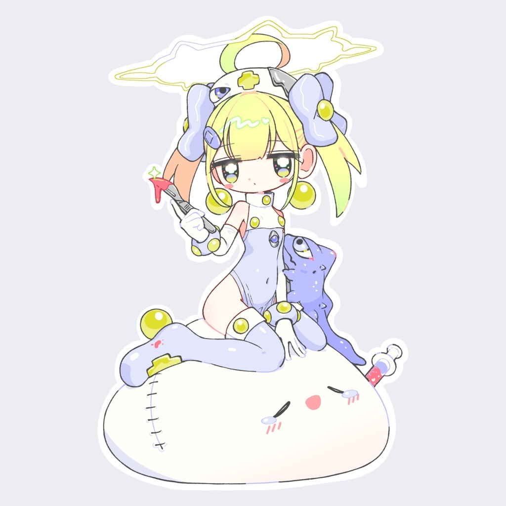 甘口ちゃんステッカー（イラスト：どたく）