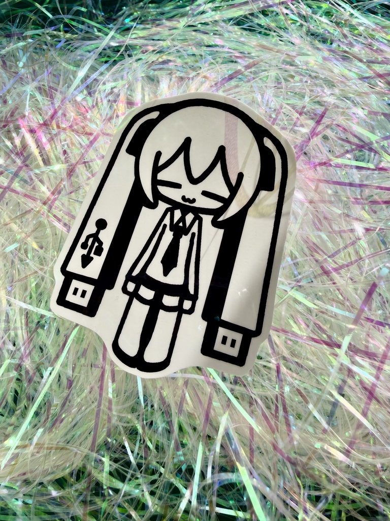 USBたんステッカー