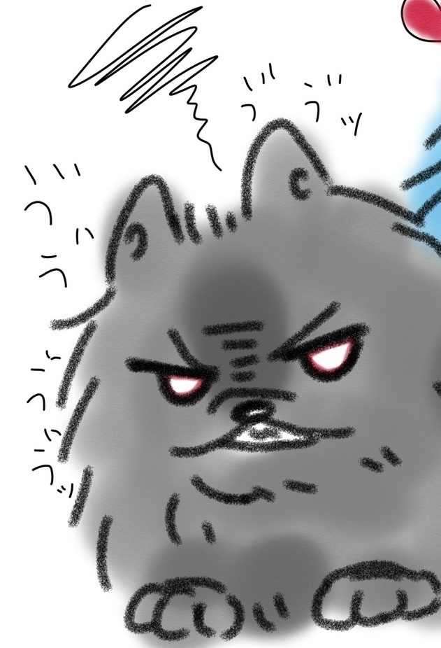 ポメラニアン化イラスト制作