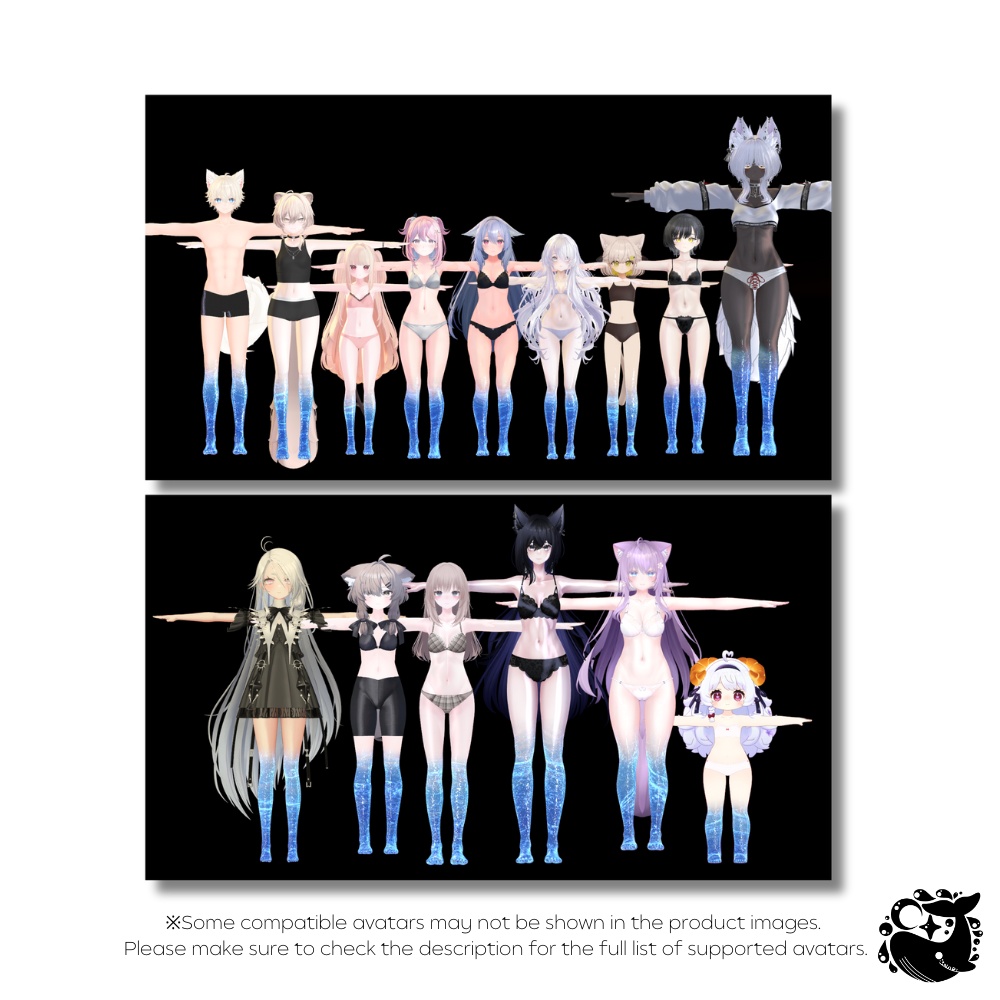 【42+αアバター対応】水中ソックス🫧-Water Socks🫧