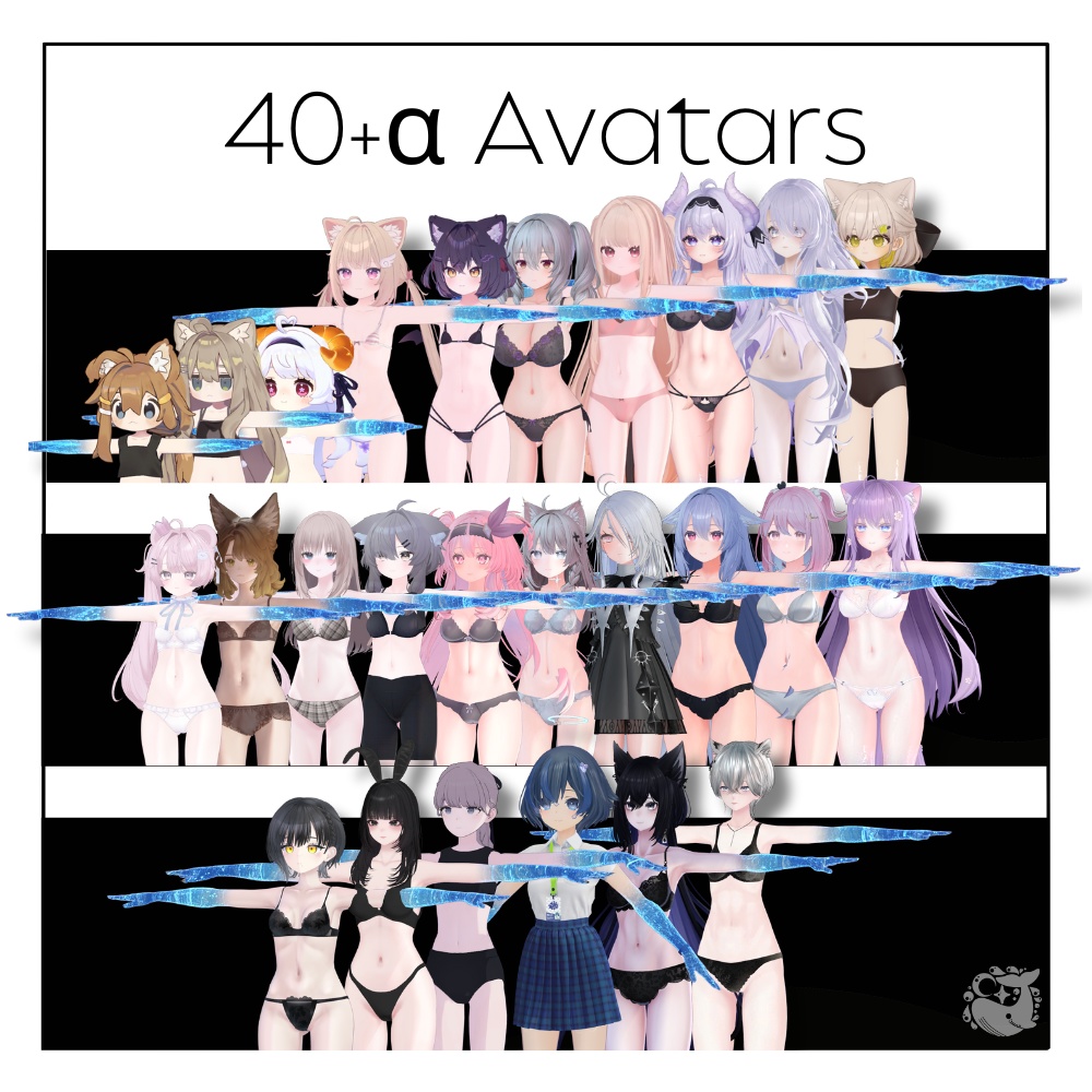 【42+αアバター対応】水中グローブ🫧-Water Gloves🫧