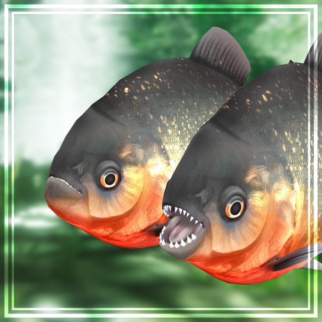 3Dモデル「ピラニア」