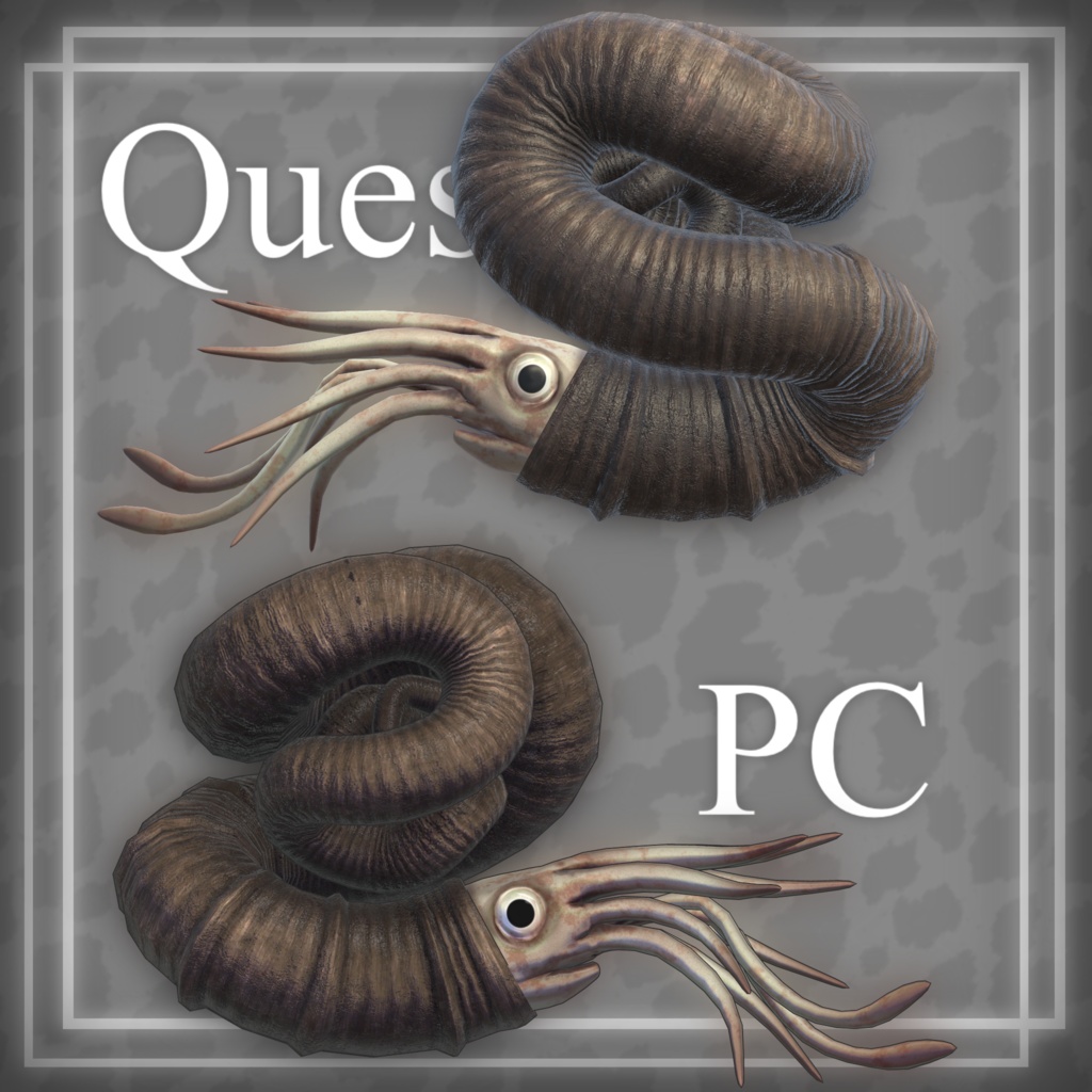 3Dモデル《ニッポニテス・ミラビリス Nipponites mirabilis》