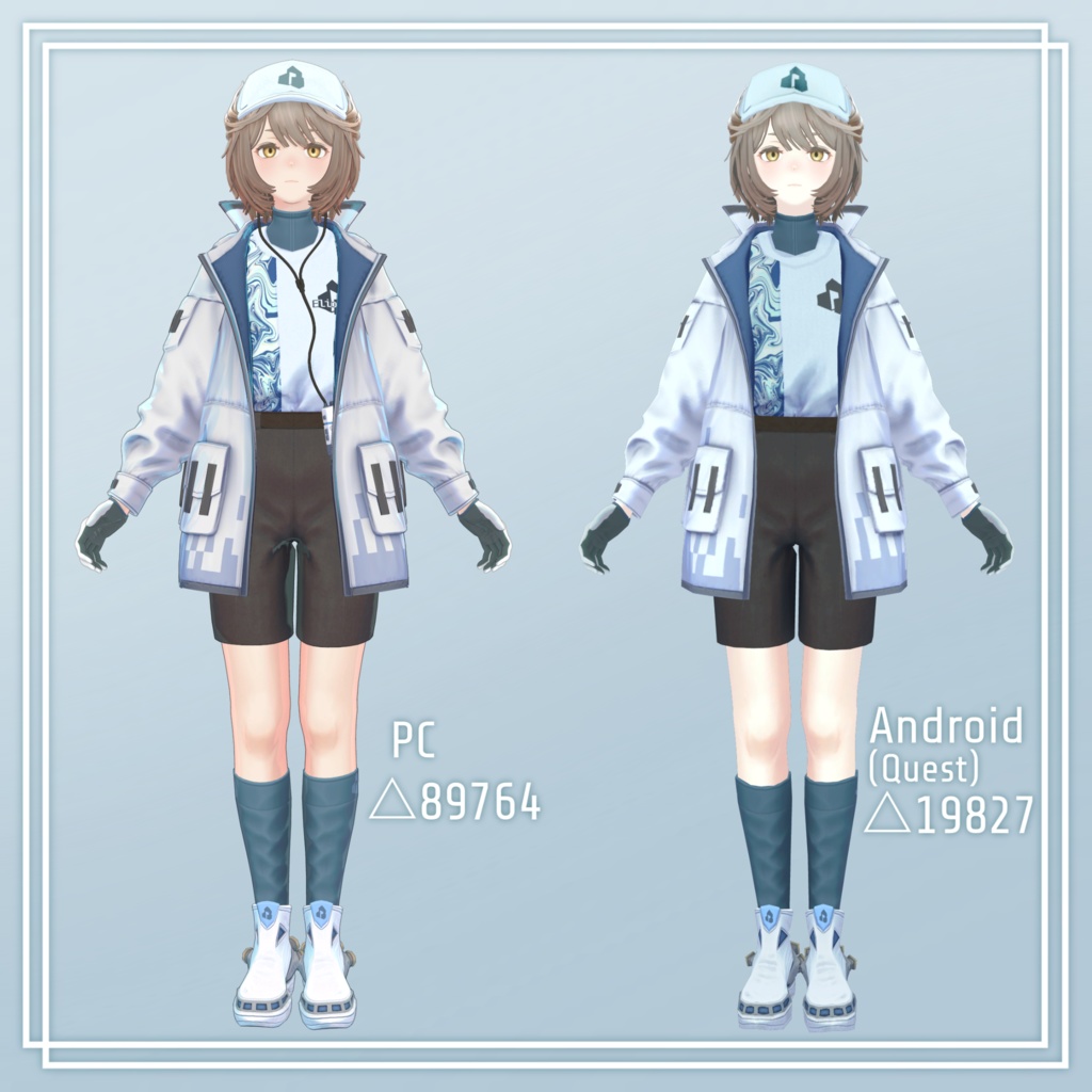 オリジナル3Dモデル「Elioska(エリオスカ)」(PC版&Android版)