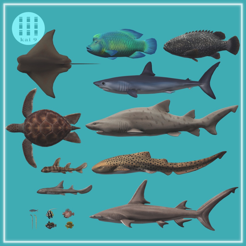 「海洋魚セットVol. 1(VRCワールド向けアセット)」