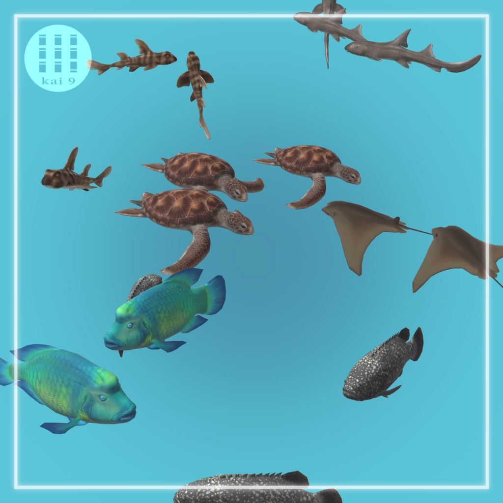 「海洋魚セットVol. 1(VRCワールド向けアセット)」