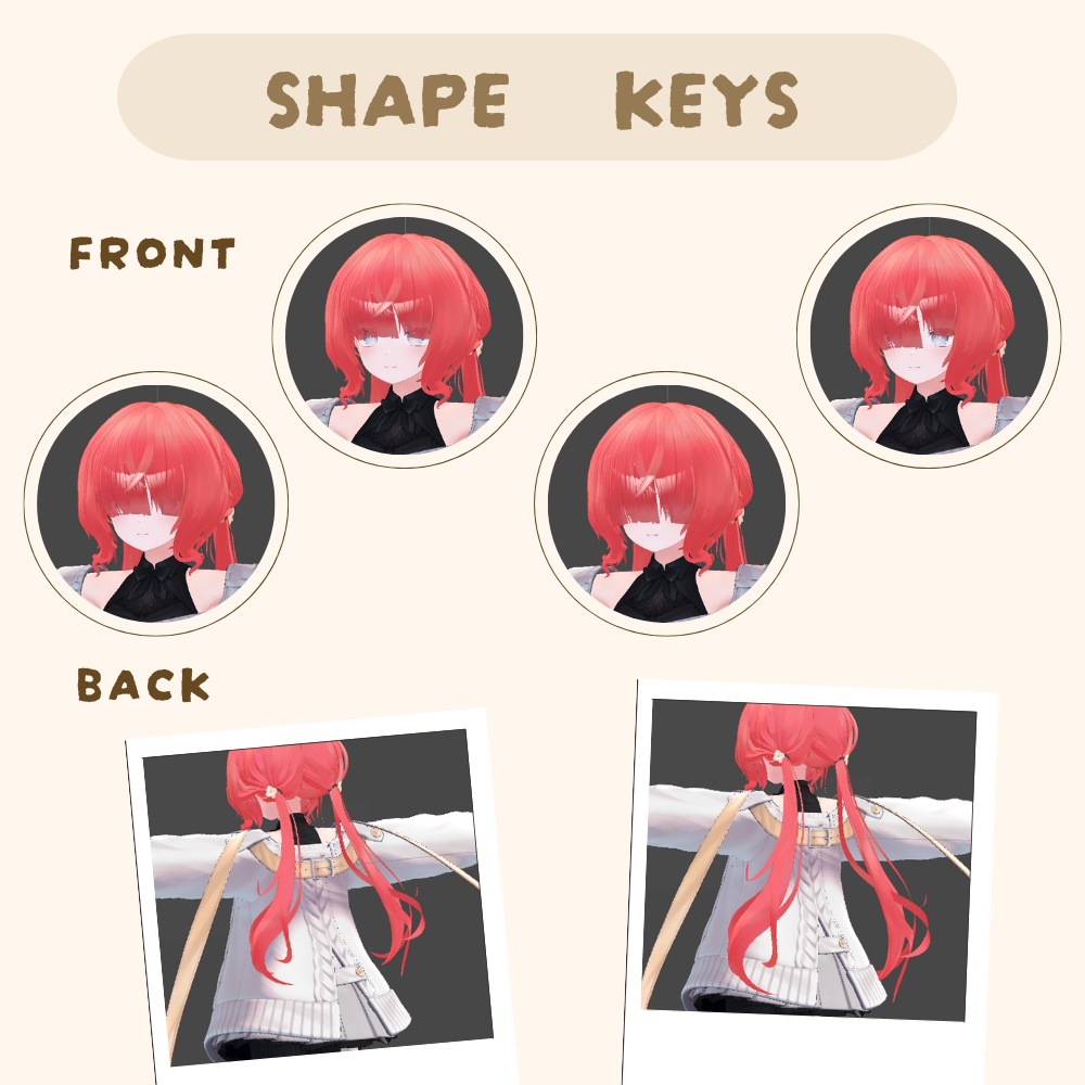 【VRC Hair】Mekakure Twin