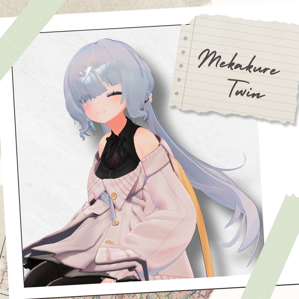 【VRC Hair】Mekakure Twin
