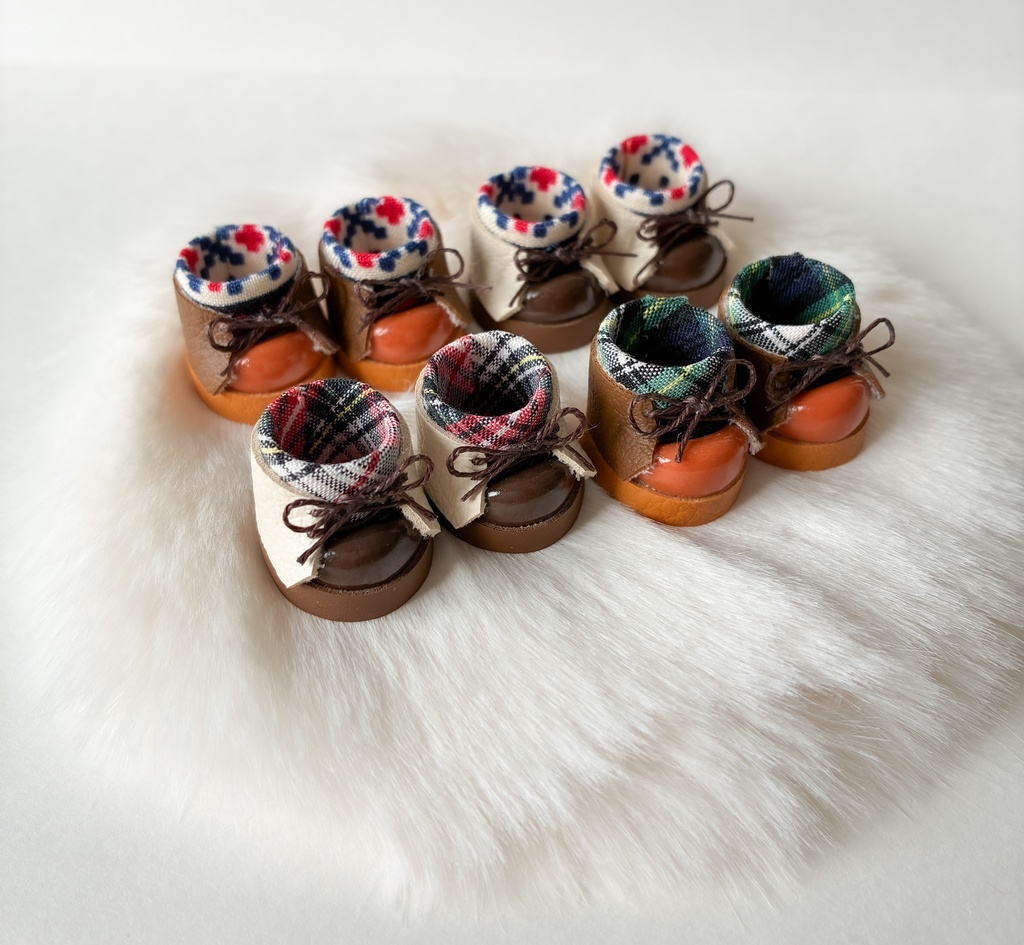 🌳森の小人ブーツ〜小人の友達ピン付き〜🍄🐻