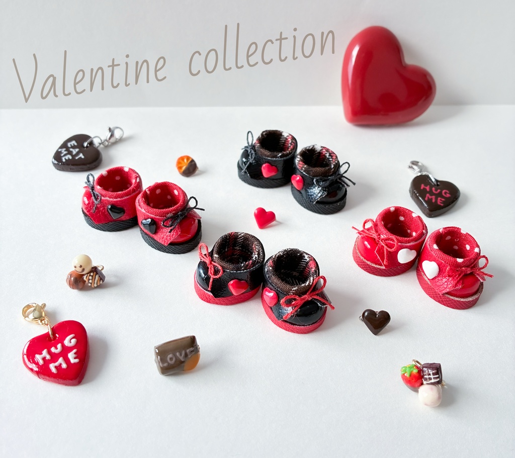 🍫Valentine Collection🍫（靴・ヘアピンset）おまけチャーム付き♥️
