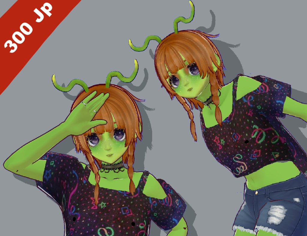 Alien Girl Vroid Vtuber