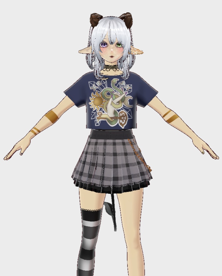 Customizable plaid skirt