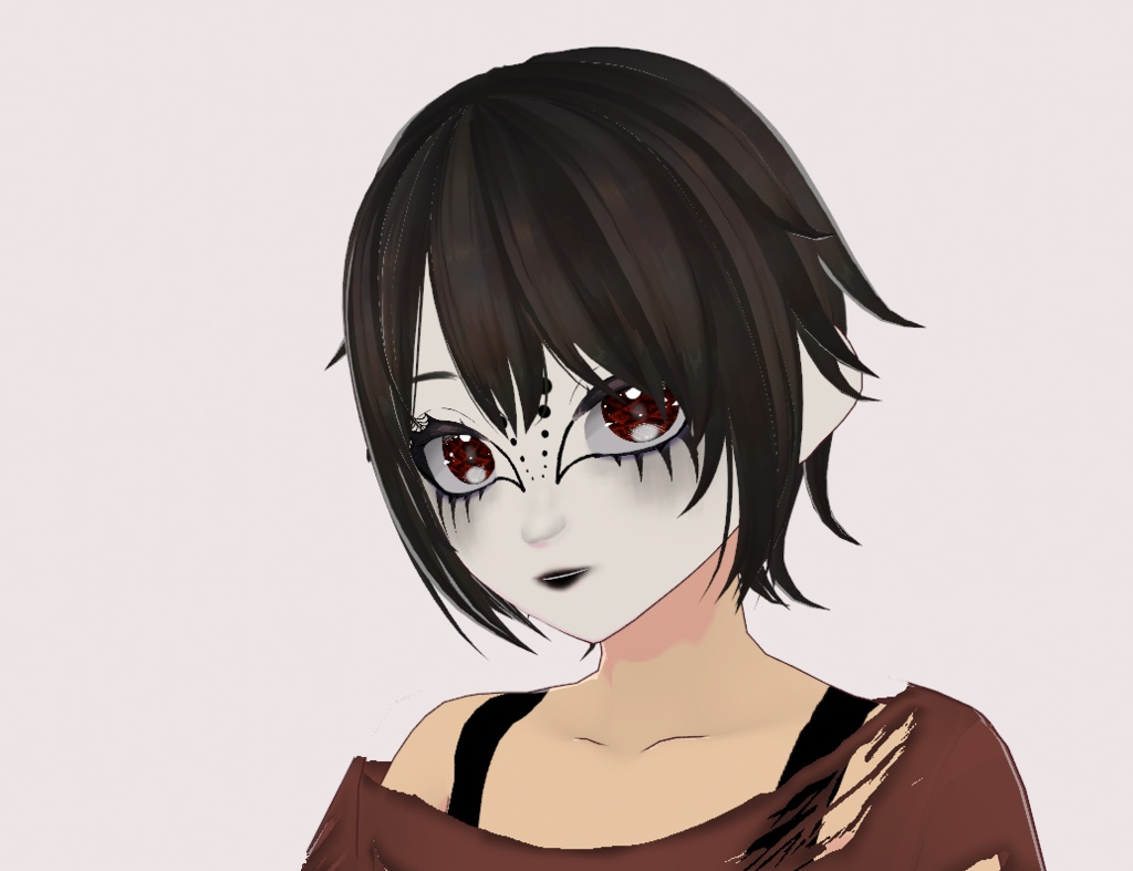 Goth makeup