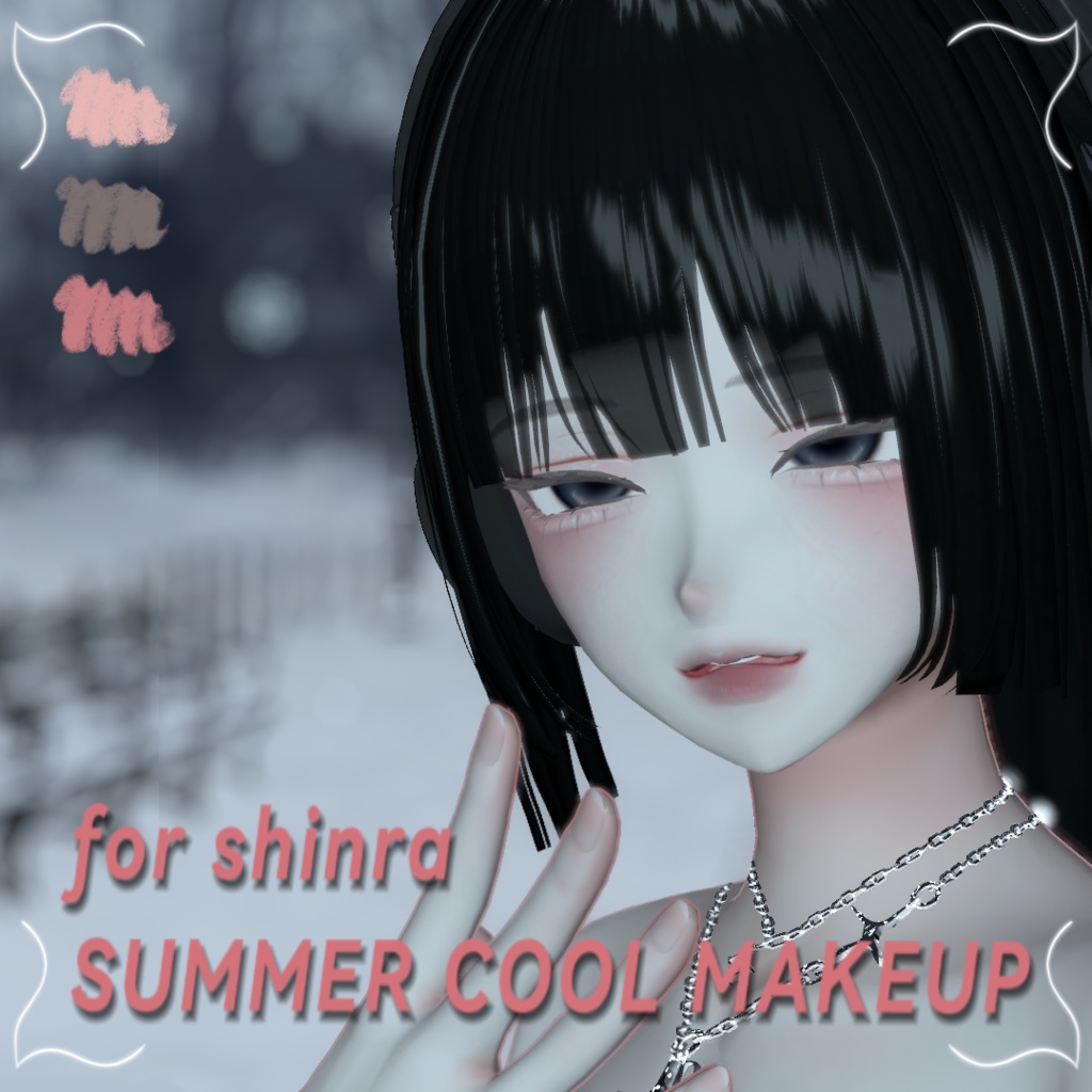 SHINRA【森羅】] SUMMER COOL m_up[make_up] texture - MEONJI - BOOTH