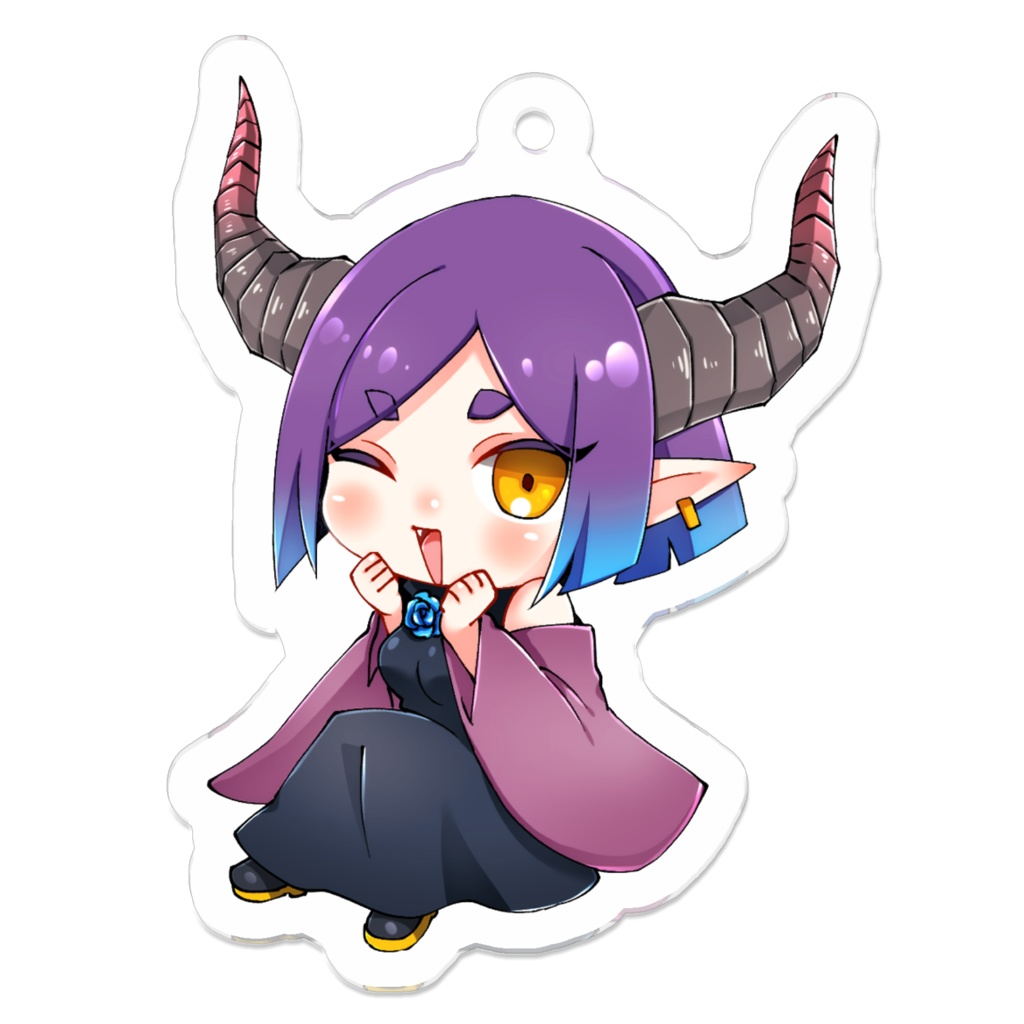 白玉しるこ　アクリルキーホルダー