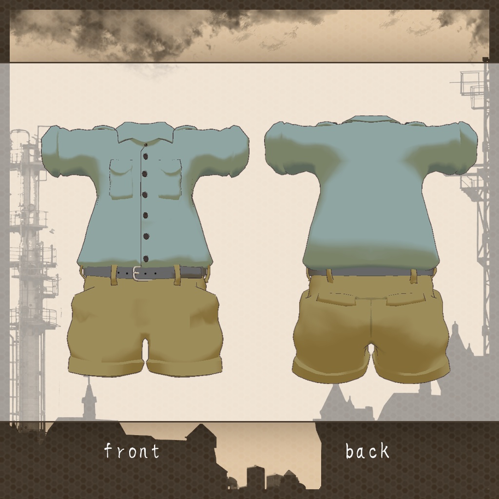 ミリタリーシャツ【まめふれんず】