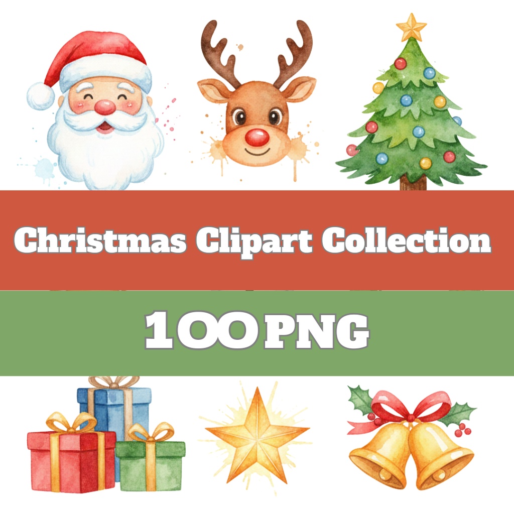 🎄Christmas Clipart Collection|100 PNG