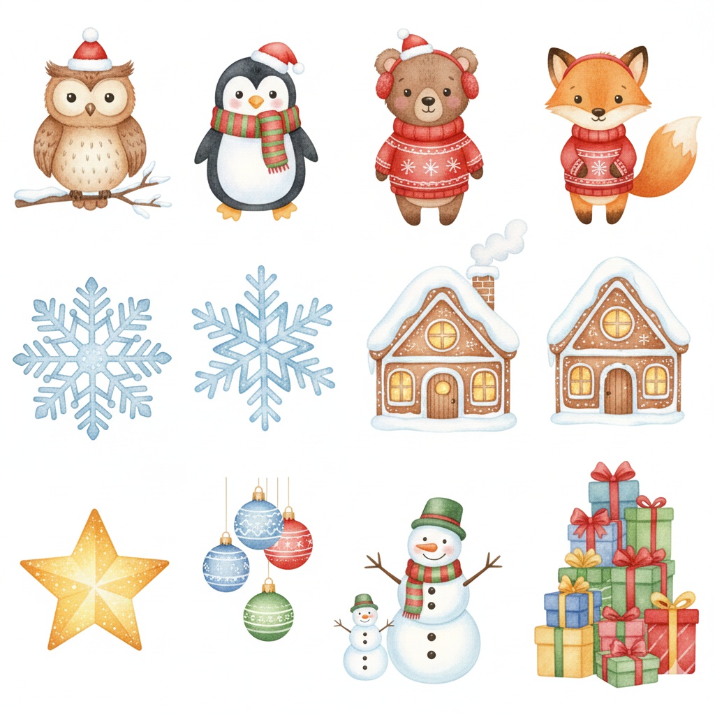 🎄Christmas Clipart Collection|100 PNG