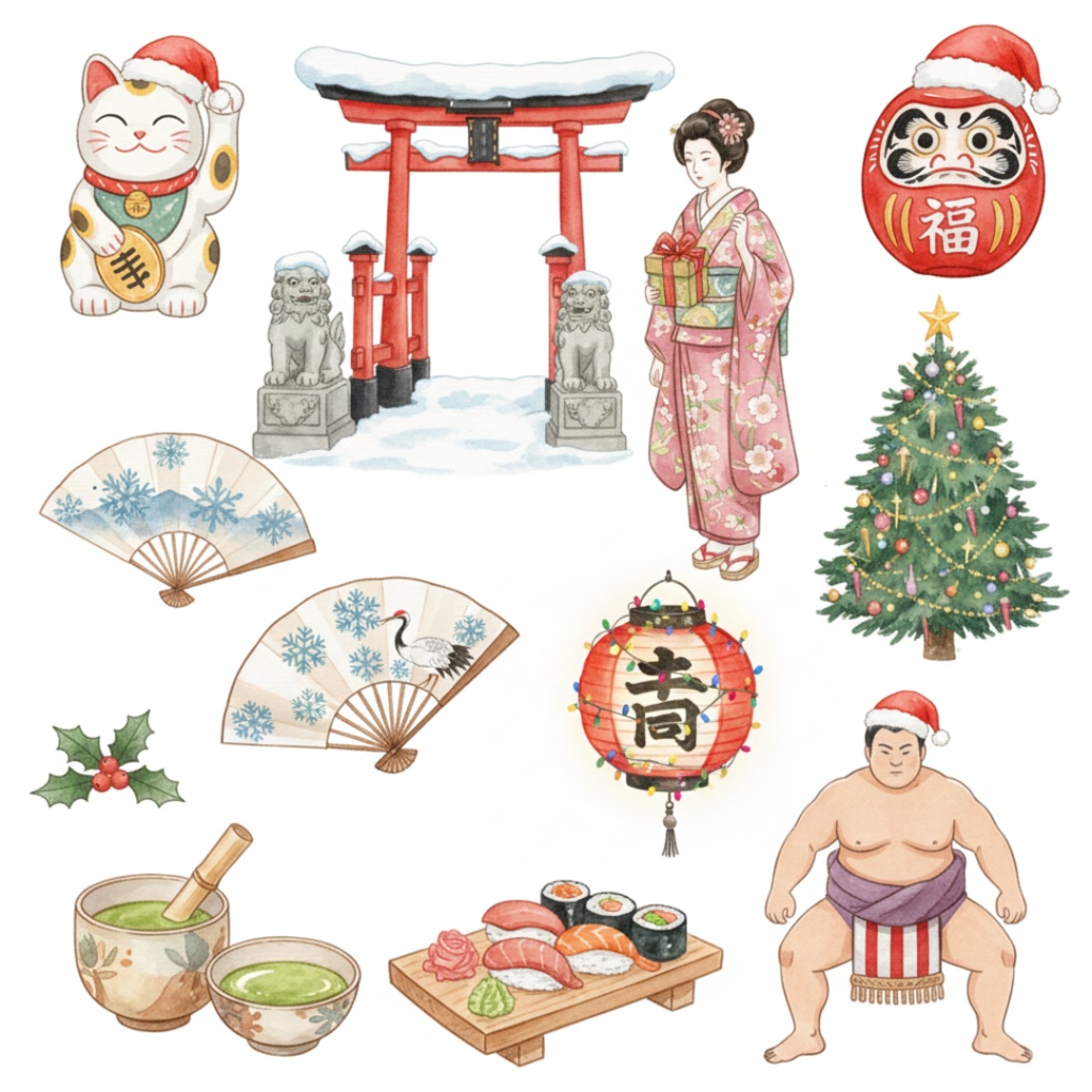 🌲Japanese Style Christmas Collection🇯🇵 100PNG