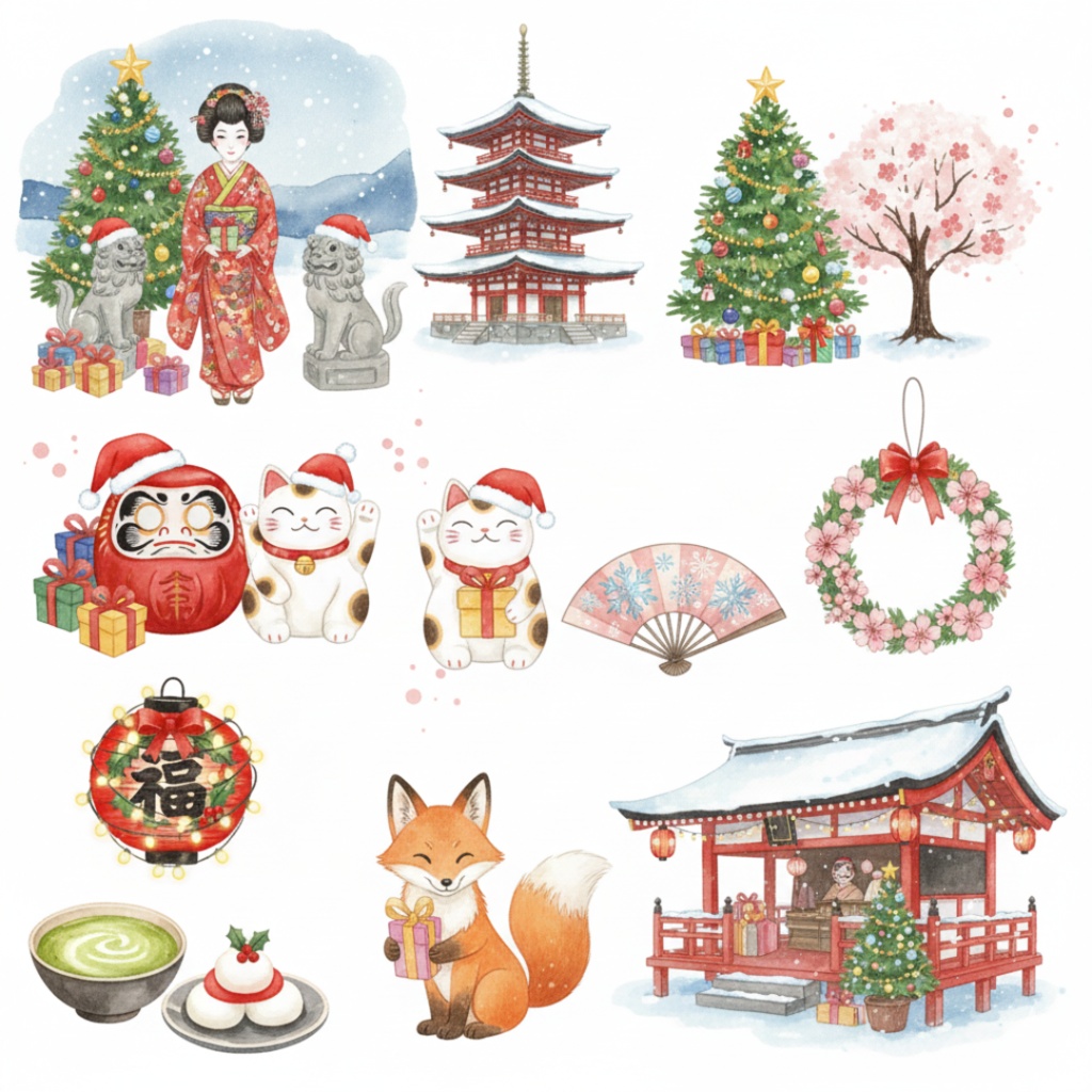 🌲Japanese Style Christmas Collection🇯🇵 100PNG