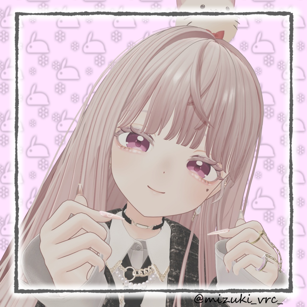 リナシータ 白系ナチュラルメイク