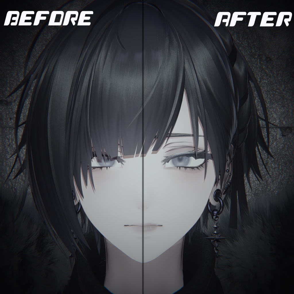 泣夜専用 ダークメイク