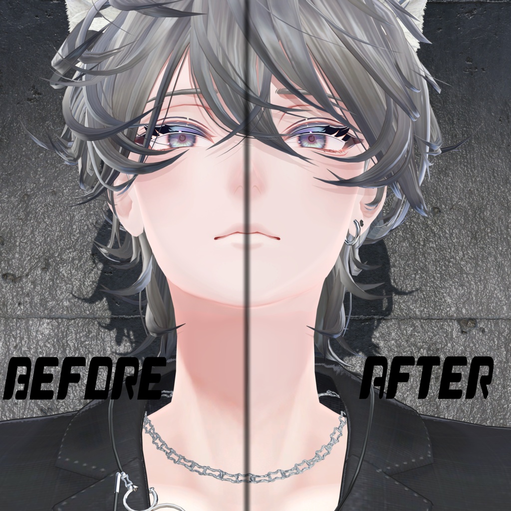 斑霞 首の影を消すマスク