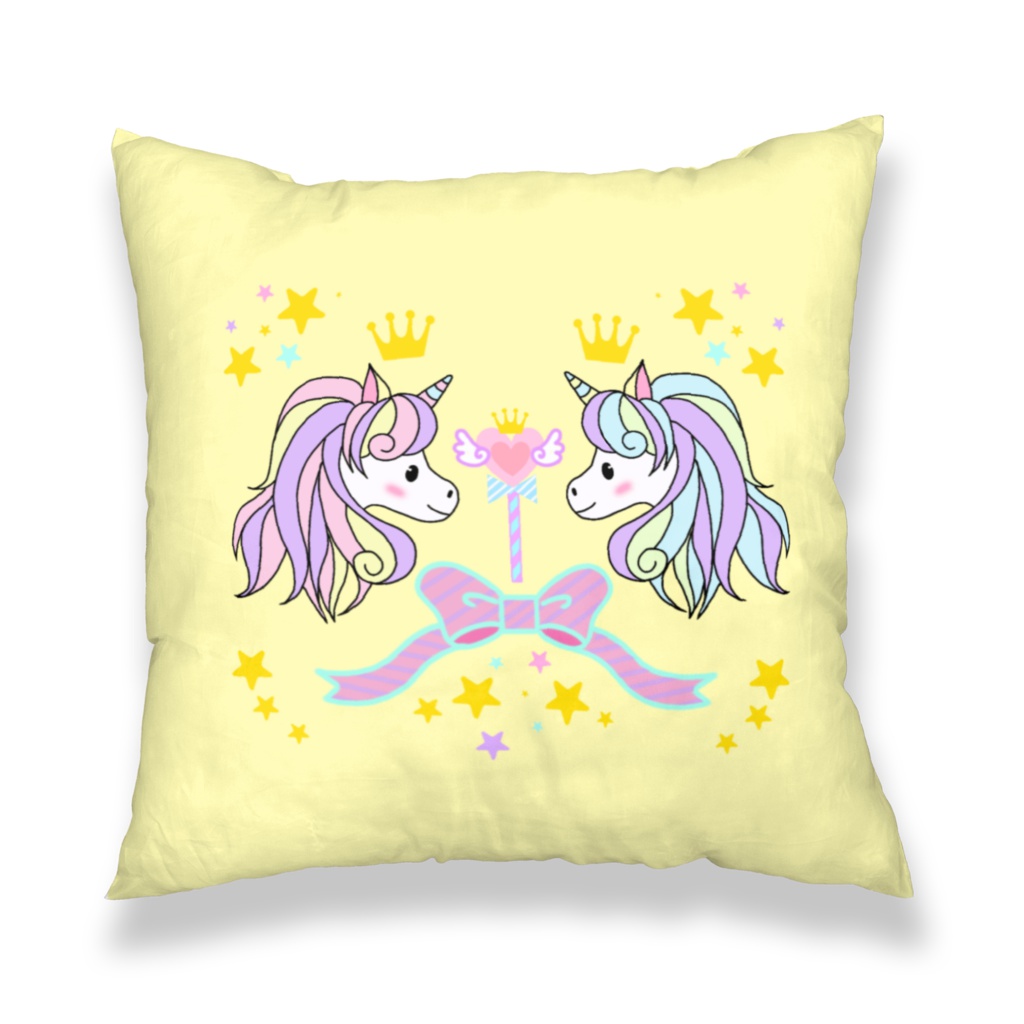 ゆめかわユニコーン・クッションカバー