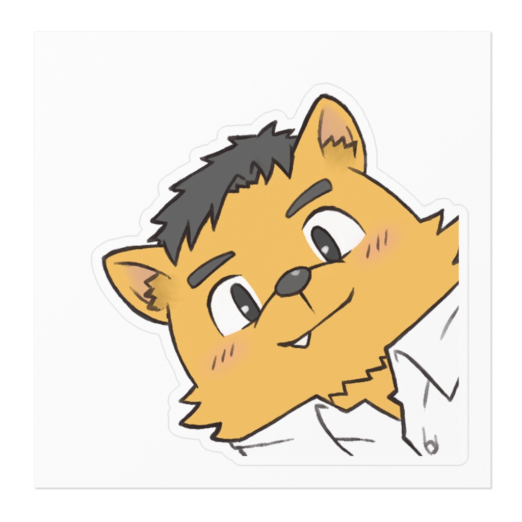 ひょっこりステッカー大/弐濠(にごう)くん