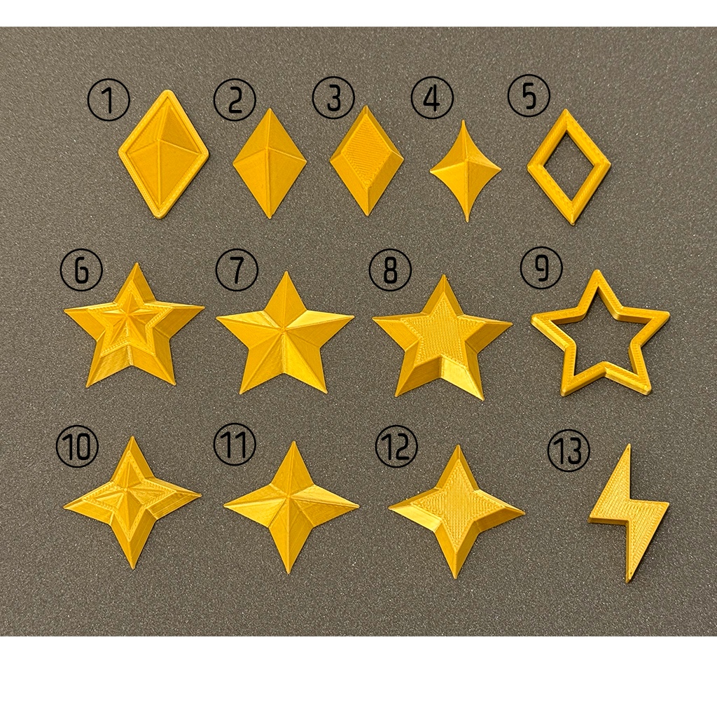 【4cm】コスプレ造形素材(PLA製/金色)