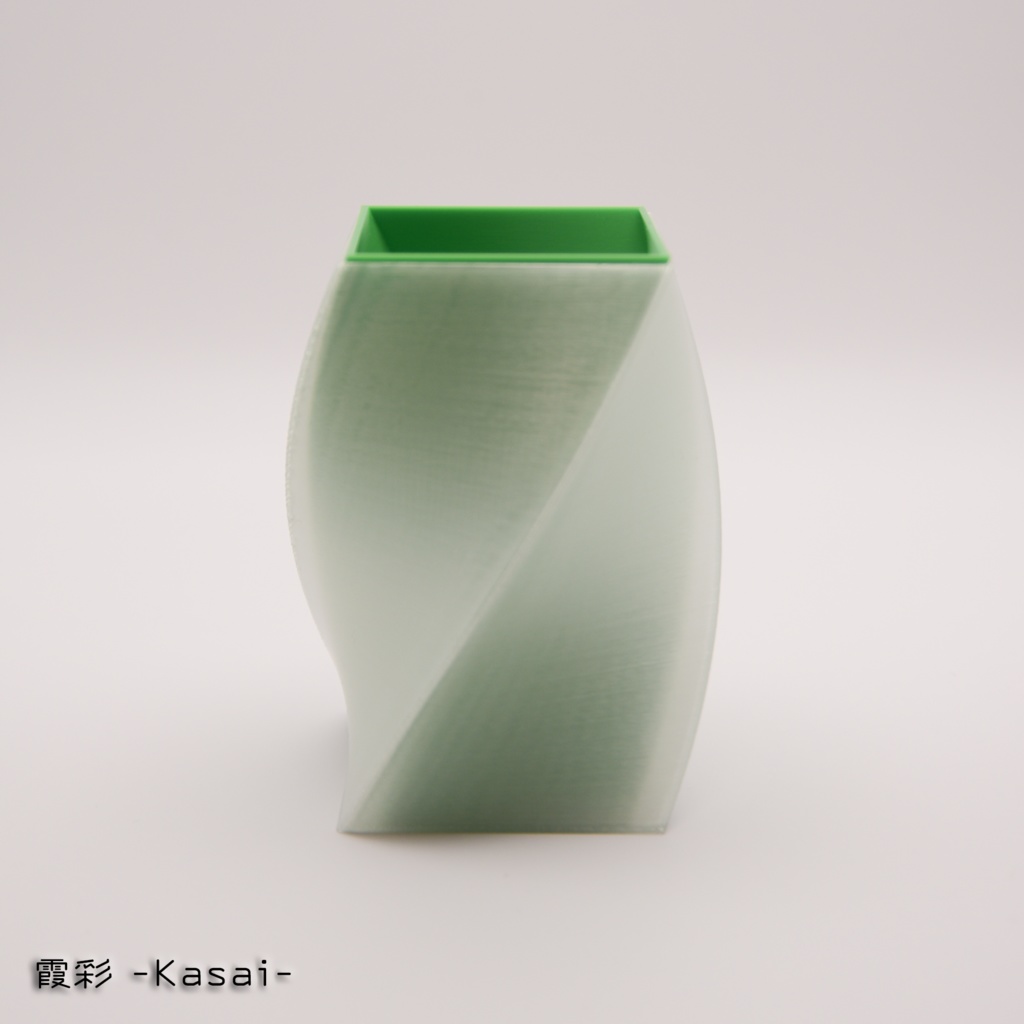 霞彩 -Kasai- | クリアなペン立て (PETG製)