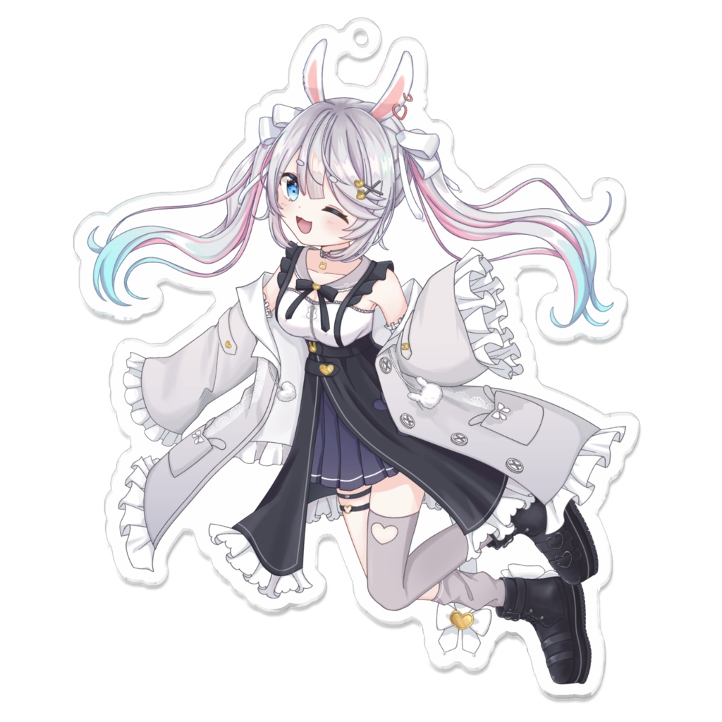 兎々羽のアクリルキーホルダー