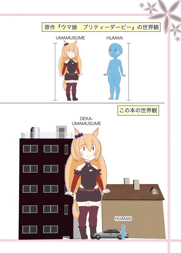 巨大デジたんと観察(み)るッッ!!巨大ウマ娘の萌えシチュエーションッッ!!