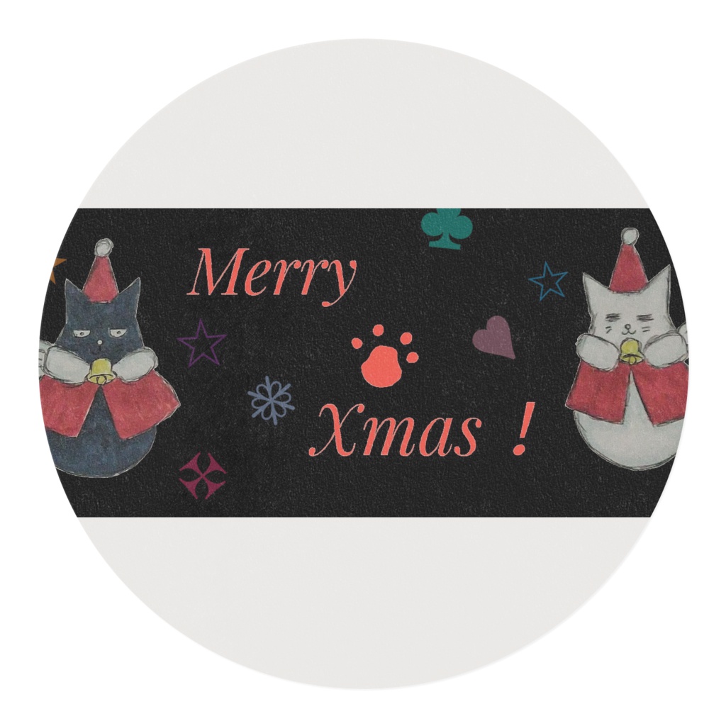 メリークリスマスモフたまマスキングテープ