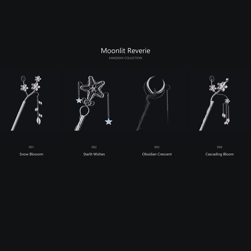 Moonlit Reverie - Kanzashi Collection