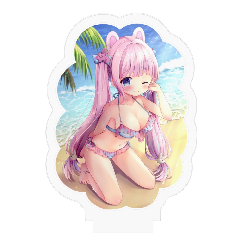 みずぎとあくすた。うぃんくver.(背景あり)