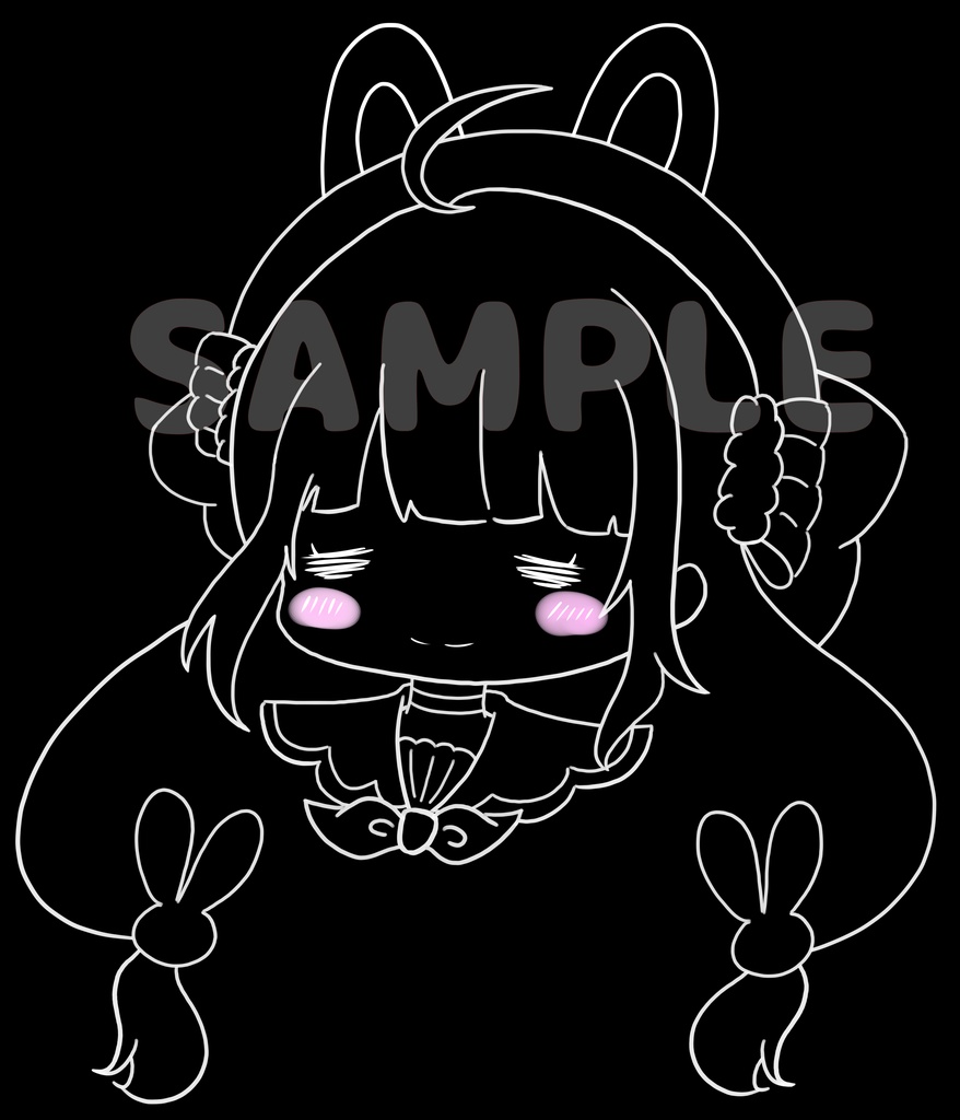 ゆるふわまるてぃしゃつ。ぶらっく