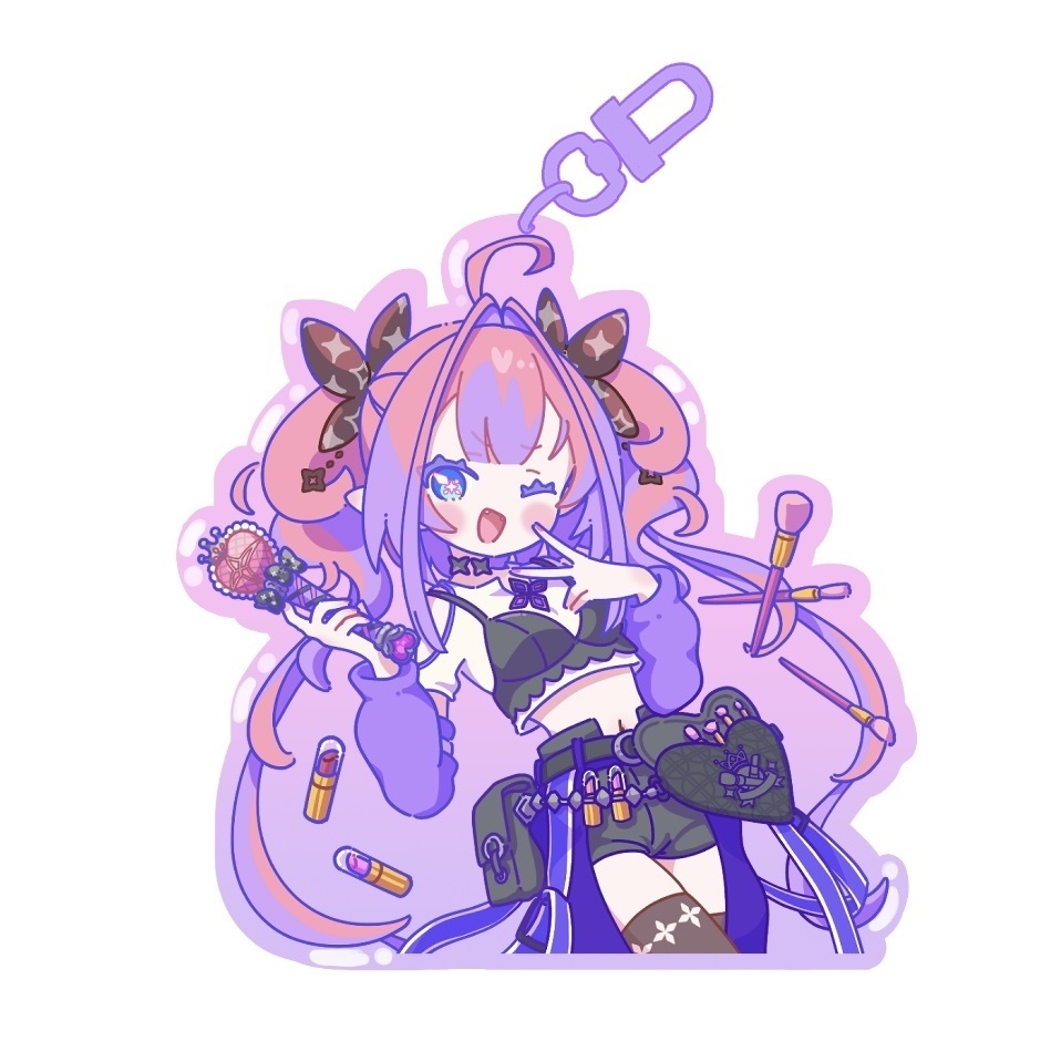 ヴィヴィちゃんぷっくりアクリルキーホルダー